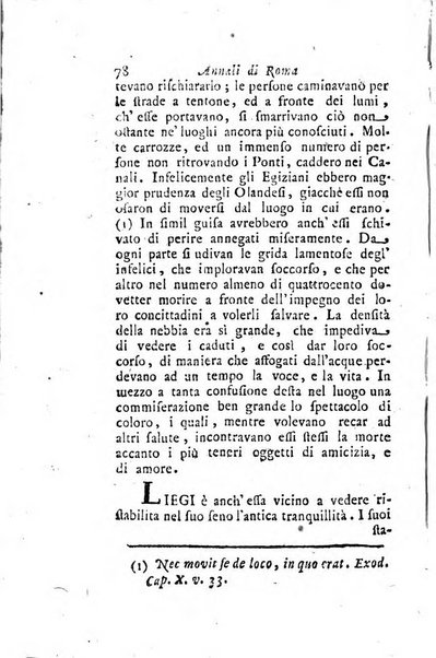 Annali di Roma opera periodica del sig. ab. Michele Mallio