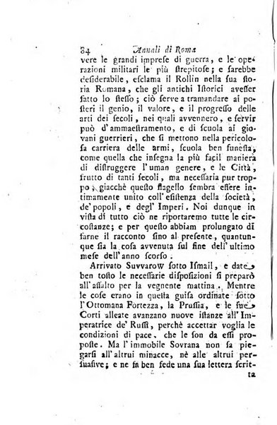 Annali di Roma opera periodica del sig. ab. Michele Mallio