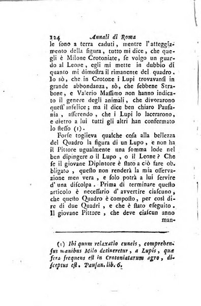 Annali di Roma opera periodica del sig. ab. Michele Mallio