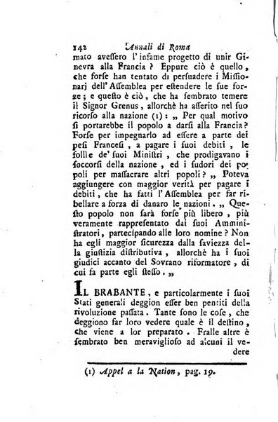 Annali di Roma opera periodica del sig. ab. Michele Mallio