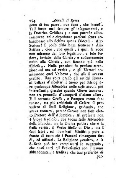 Annali di Roma opera periodica del sig. ab. Michele Mallio