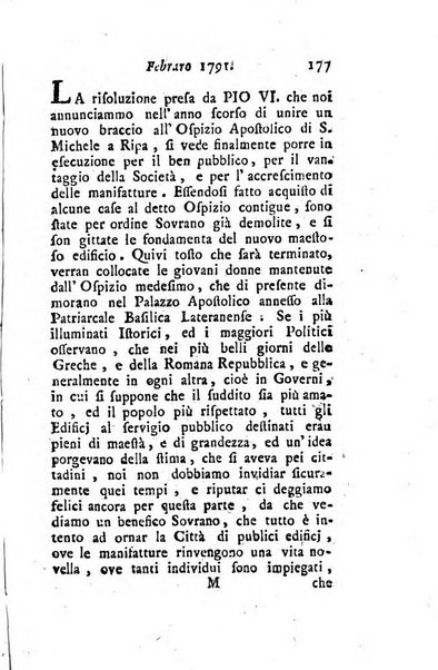 Annali di Roma opera periodica del sig. ab. Michele Mallio