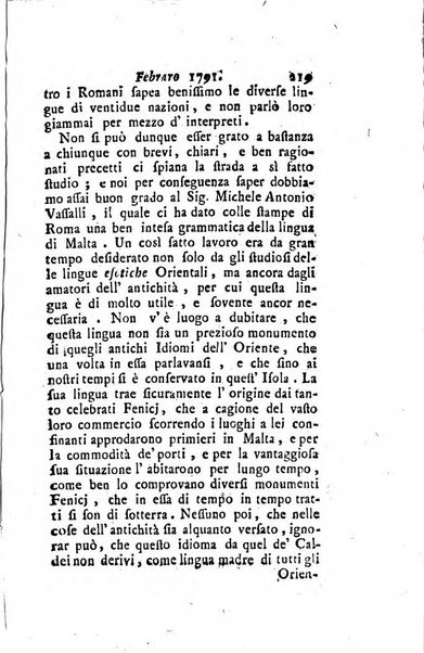 Annali di Roma opera periodica del sig. ab. Michele Mallio