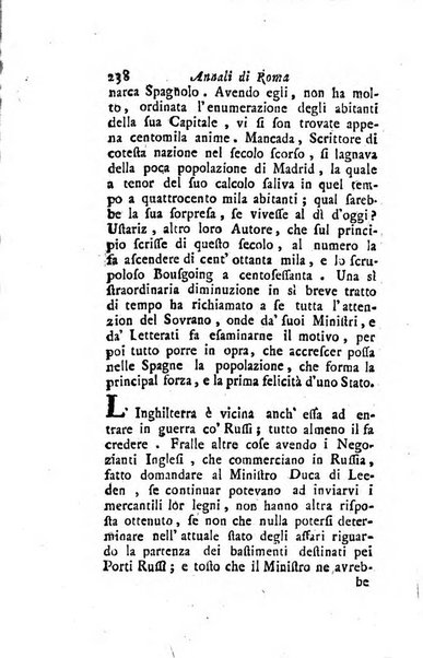 Annali di Roma opera periodica del sig. ab. Michele Mallio