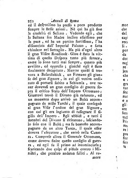 Annali di Roma opera periodica del sig. ab. Michele Mallio