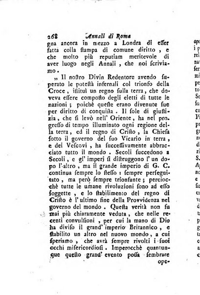 Annali di Roma opera periodica del sig. ab. Michele Mallio