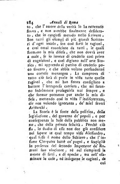 Annali di Roma opera periodica del sig. ab. Michele Mallio