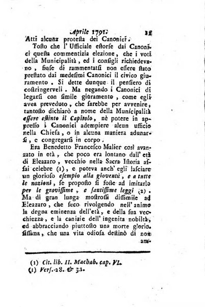 Annali di Roma opera periodica del sig. ab. Michele Mallio