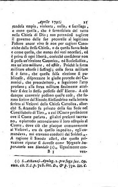 Annali di Roma opera periodica del sig. ab. Michele Mallio