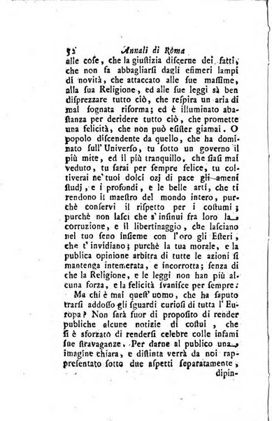 Annali di Roma opera periodica del sig. ab. Michele Mallio