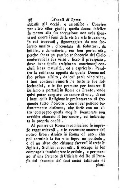 Annali di Roma opera periodica del sig. ab. Michele Mallio