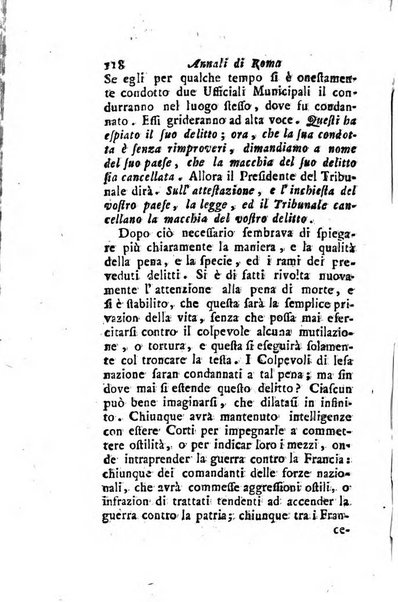 Annali di Roma opera periodica del sig. ab. Michele Mallio