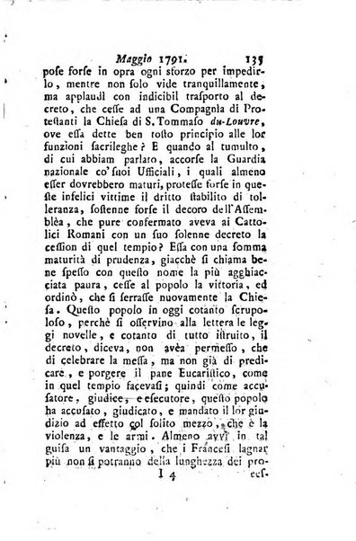 Annali di Roma opera periodica del sig. ab. Michele Mallio