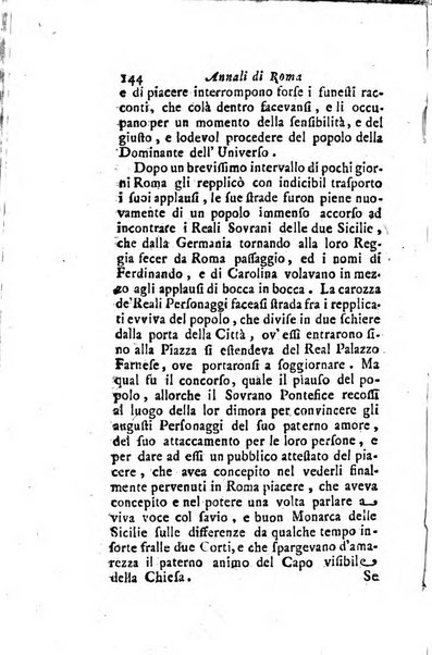 Annali di Roma opera periodica del sig. ab. Michele Mallio