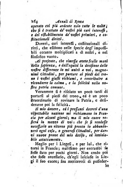 Annali di Roma opera periodica del sig. ab. Michele Mallio