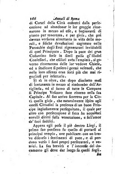 Annali di Roma opera periodica del sig. ab. Michele Mallio