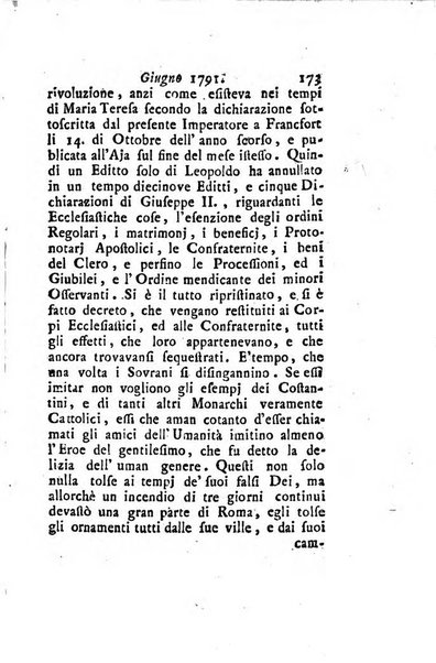 Annali di Roma opera periodica del sig. ab. Michele Mallio