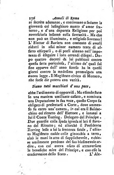 Annali di Roma opera periodica del sig. ab. Michele Mallio