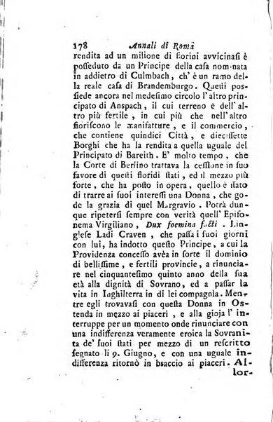 Annali di Roma opera periodica del sig. ab. Michele Mallio