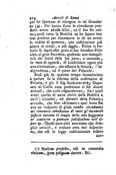 Annali di Roma opera periodica del sig. ab. Michele Mallio