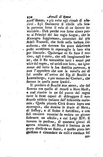 Annali di Roma opera periodica del sig. ab. Michele Mallio