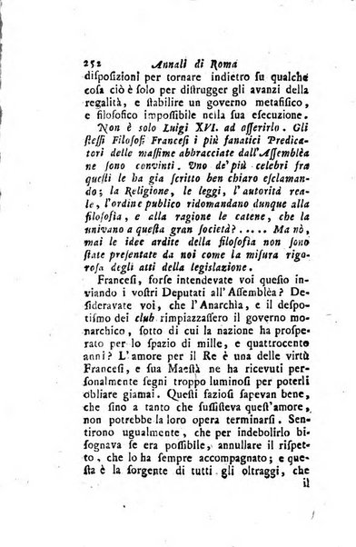 Annali di Roma opera periodica del sig. ab. Michele Mallio