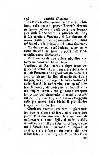 Annali di Roma opera periodica del sig. ab. Michele Mallio