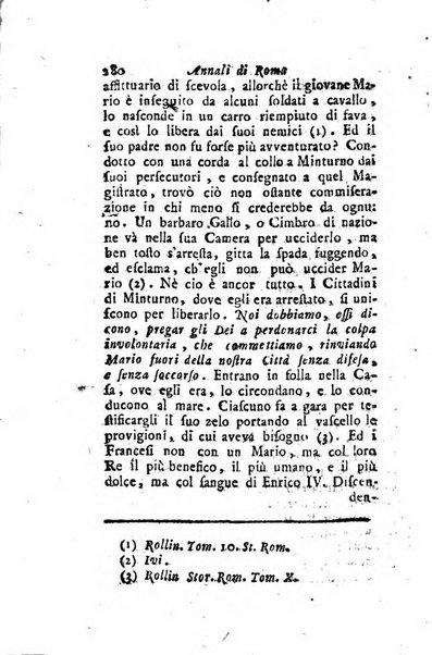 Annali di Roma opera periodica del sig. ab. Michele Mallio