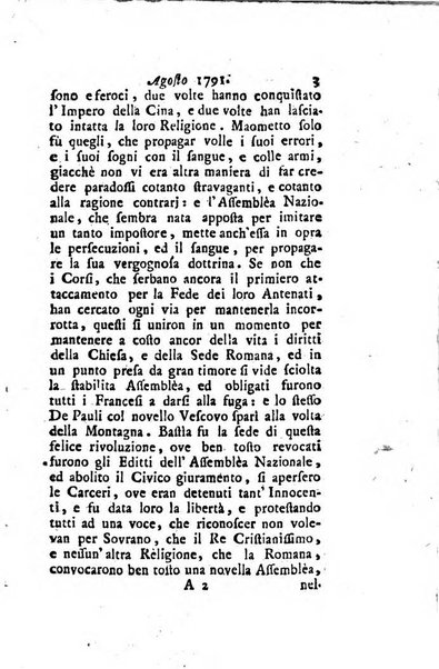 Annali di Roma opera periodica del sig. ab. Michele Mallio