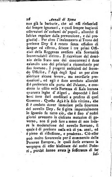 Annali di Roma opera periodica del sig. ab. Michele Mallio