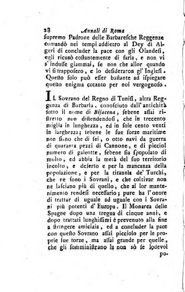 Annali di Roma opera periodica del sig. ab. Michele Mallio