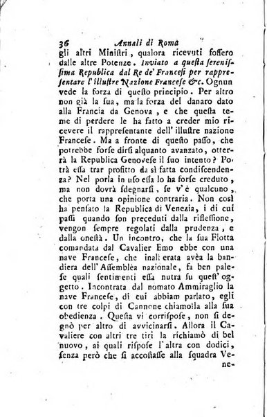 Annali di Roma opera periodica del sig. ab. Michele Mallio