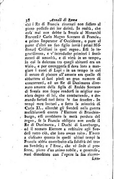 Annali di Roma opera periodica del sig. ab. Michele Mallio