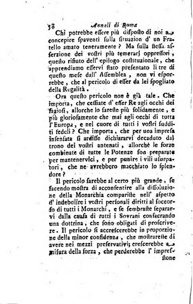 Annali di Roma opera periodica del sig. ab. Michele Mallio