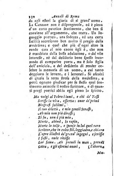 Annali di Roma opera periodica del sig. ab. Michele Mallio