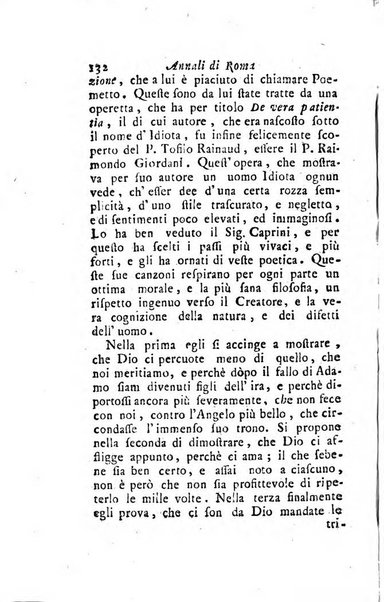 Annali di Roma opera periodica del sig. ab. Michele Mallio