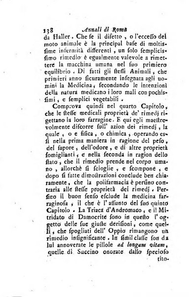 Annali di Roma opera periodica del sig. ab. Michele Mallio