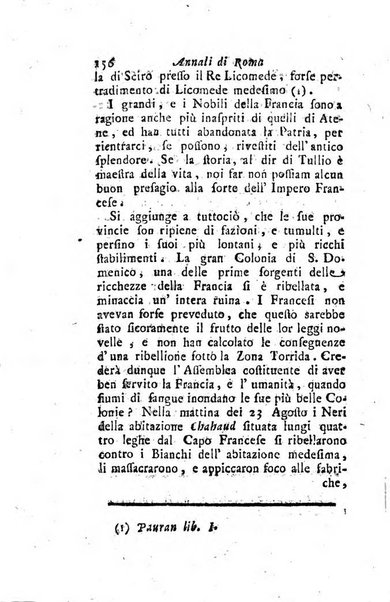 Annali di Roma opera periodica del sig. ab. Michele Mallio