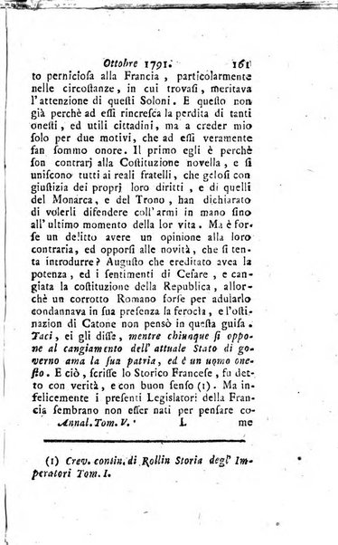 Annali di Roma opera periodica del sig. ab. Michele Mallio