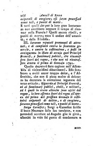 Annali di Roma opera periodica del sig. ab. Michele Mallio