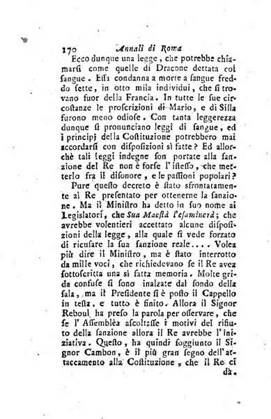 Annali di Roma opera periodica del sig. ab. Michele Mallio