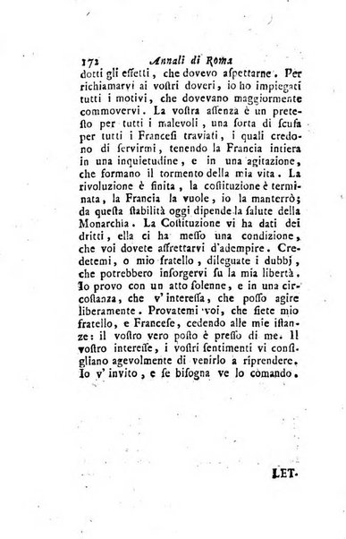 Annali di Roma opera periodica del sig. ab. Michele Mallio