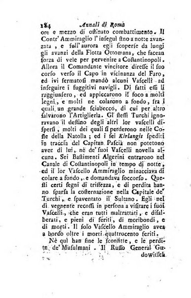 Annali di Roma opera periodica del sig. ab. Michele Mallio