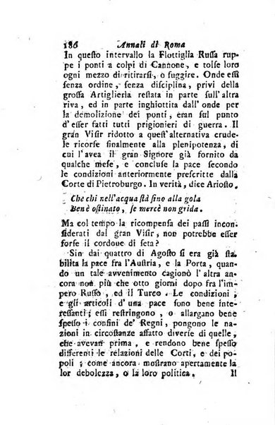 Annali di Roma opera periodica del sig. ab. Michele Mallio