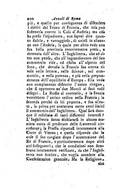 Annali di Roma opera periodica del sig. ab. Michele Mallio