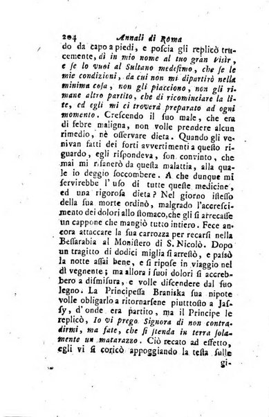 Annali di Roma opera periodica del sig. ab. Michele Mallio