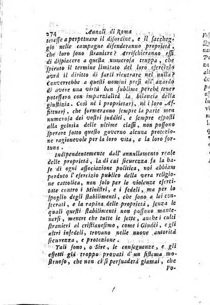 Annali di Roma opera periodica del sig. ab. Michele Mallio