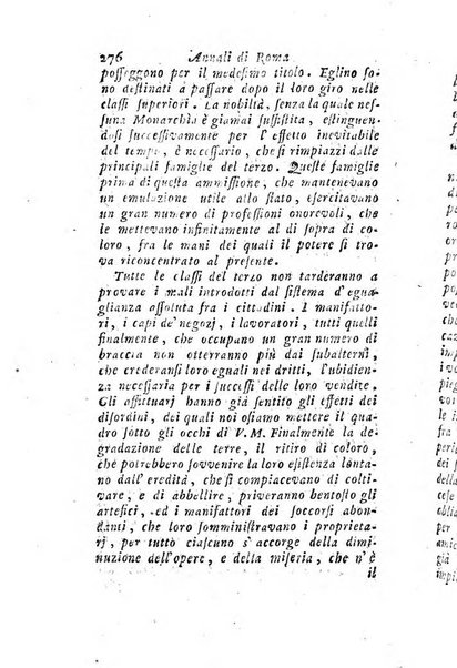 Annali di Roma opera periodica del sig. ab. Michele Mallio