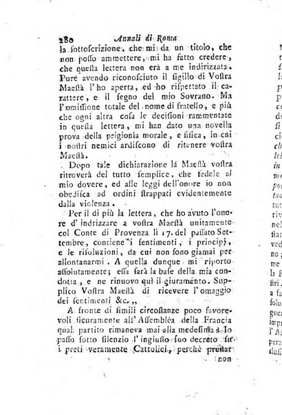 Annali di Roma opera periodica del sig. ab. Michele Mallio