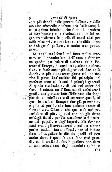 Annali di Roma opera periodica del sig. ab. Michele Mallio